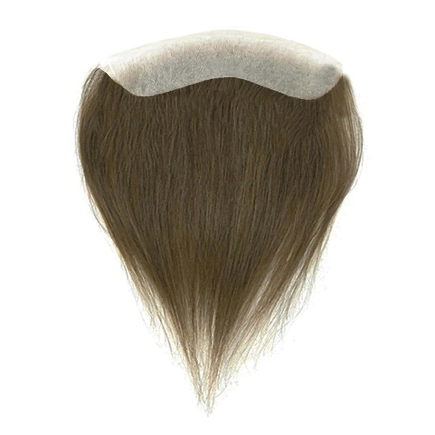 Lordhair Toupee for Men: Human Hair System, V-Shape Natural Hairline, 6*1in, Dark Blond Brown