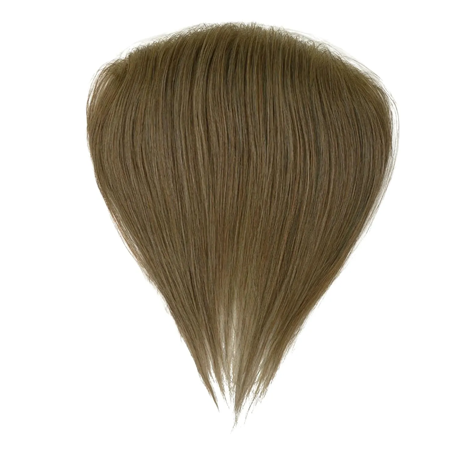 Lordhair Toupee for Men: Human Hair System, V-Shape Natural Hairline, 6*1in, Dark Blond Brown