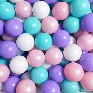 Lovgrils Pack of 100 Ball Pit Balls - BPA Free Non-Toxic Plastic Balls for Ball Pit, Crush Proof Play Balls-2.2-Inch, Ocean Balls in 4 Bright Colors