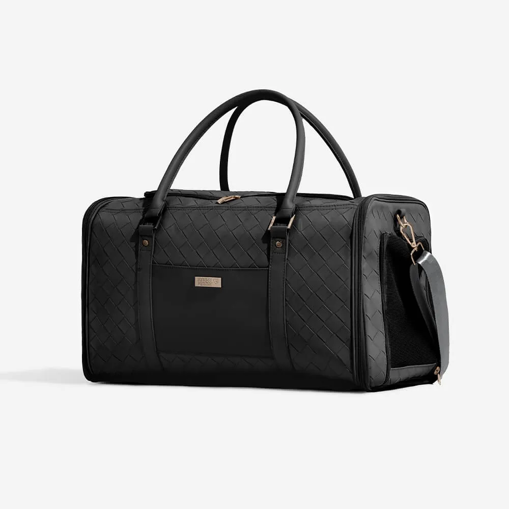 Luxury Multi-Functional Breathable Woven Leather Pet Carrier – The City Companion