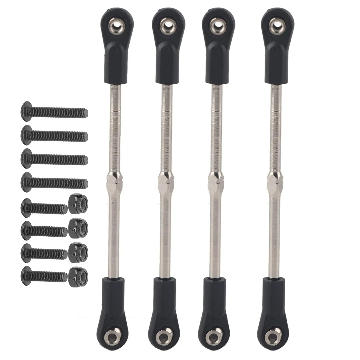 M4 Steering Linkage Rod Adjustable 110‑120mm Metal RC Racing Truck Car