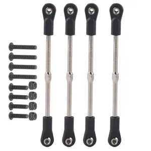 M4 Steering Linkage Rod Adjustable 110‑120mm Metal RC Racing Truck Car