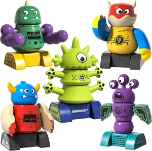 Magnetic Robot Toy for Kids 3-5, 35 PCS STEM Educational Playset with Storage Box, DIY Stacking Monster Robots, Toddler Creative Building Toys Gift for Boys Girls (Christmas Birthday)