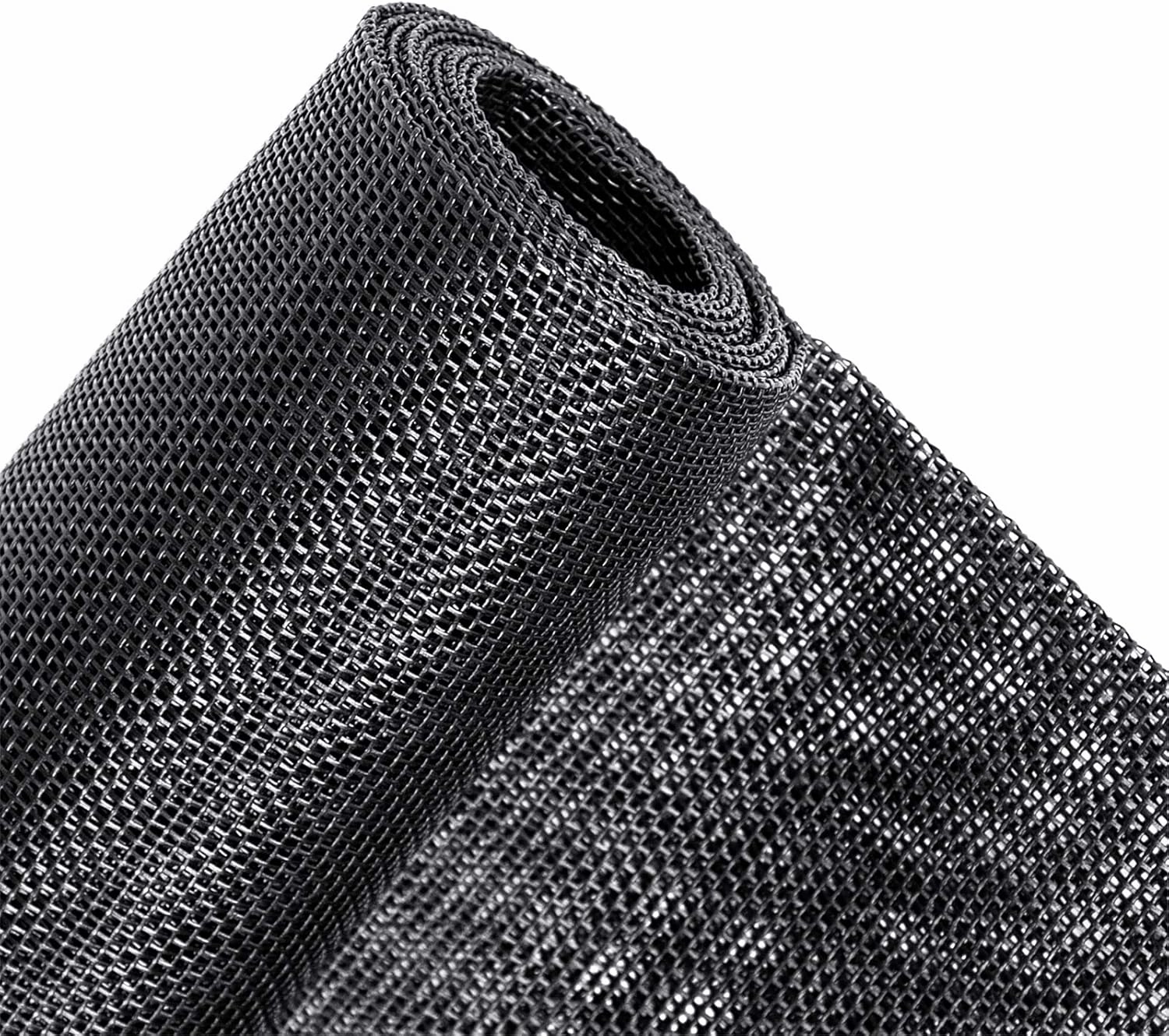 MAGZO Pet Proof Window&Door Screen Replacement Mesh, 48" W x 99" L, Best Vinyl Coated Polyester Dog Cat Resistant Heavy Duty, Net Netting Curtain Wire Roll Repair Kit for Patio/Porch/Sliding, Black
