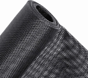MAGZO Pet Proof Window&Door Screen Replacement Mesh, 48" W x 99" L, Best Vinyl Coated Polyester Dog Cat Resistant Heavy Duty, Net Netting Curtain Wire Roll Repair Kit for Patio/Porch/Sliding, Black