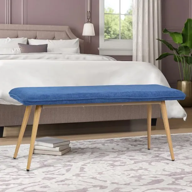 MAICOSY 45.3" Entryway Wood Bench Bed End Stool Ottoman Bedroom Vanity Benche