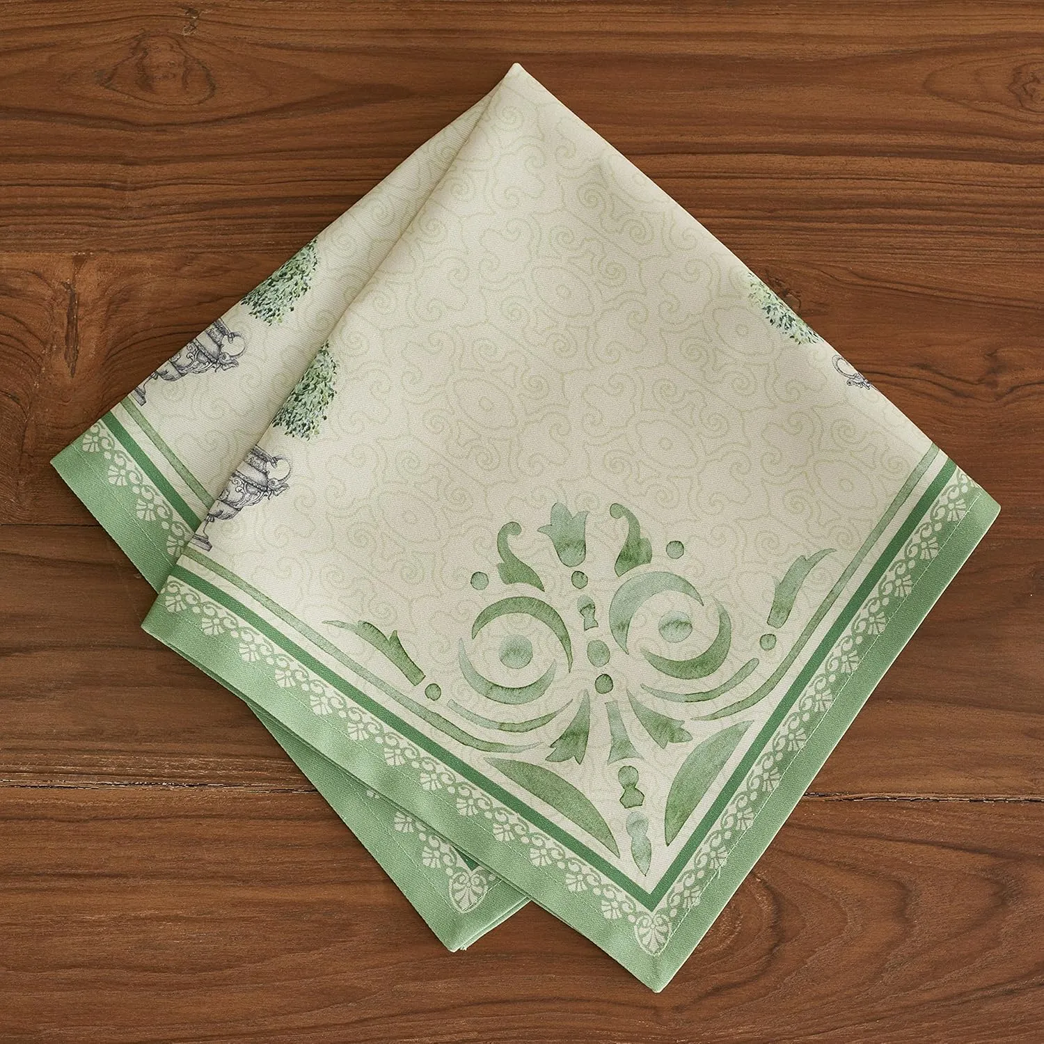 Maison d'Hermine Cloth Napkins Set of 4 100% Cotton Everyday Reusable Square Napkins Cloth Washable, Dinner, Party, Wedding, Restaurant, Spring/Summer (Jardin Du Roy, 20" x 20")