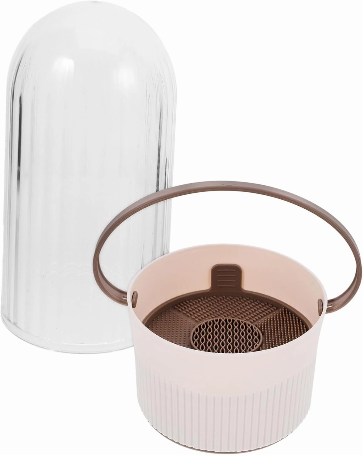 Makeup Brush Cleaner Box Portable Makeup Tool Lightweight Cleaning Storage for Travel Decorative Functional Brush Holder Effortless