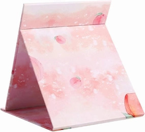 Makeup Mirror Vanity Makeup Mirror Square Makeup Mirror Portable Vanity Mirror Fruit Pattern Folding Cosmetic Mirror Pocket Compact Mirror Makeup Vanity Cosmetic Mirror (Color : K)