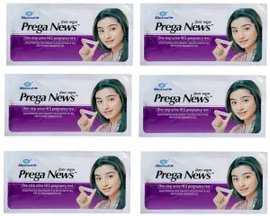 Mankind Prega news combo of 6 Pregnancy Test Kit (6 Tests), White