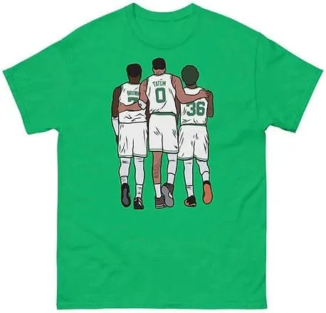 Marcus Smart and The Jays Boston Basketball T-Shirt (US, Alpha, Large, Regular, Regular, Green)