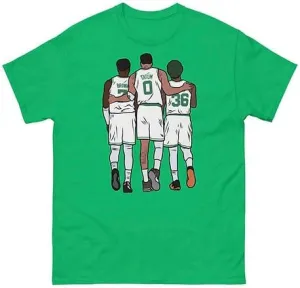 Marcus Smart and The Jays Boston Basketball T-Shirt (US, Alpha, Large, Regular, Regular, Green)