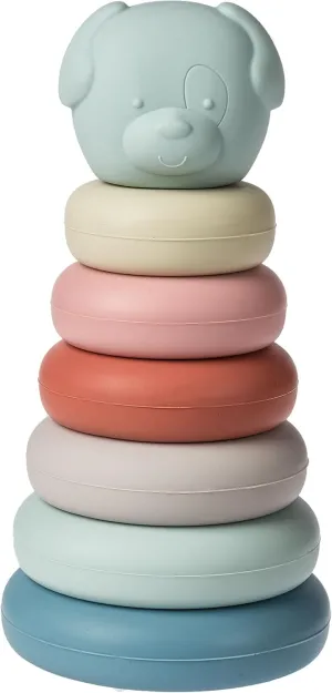 Mary Meyer Baby and Toddler Toys Simply Silicone Stacking Rings for 6  Months Old Preschool Gifts, 6-Inches, Puppy