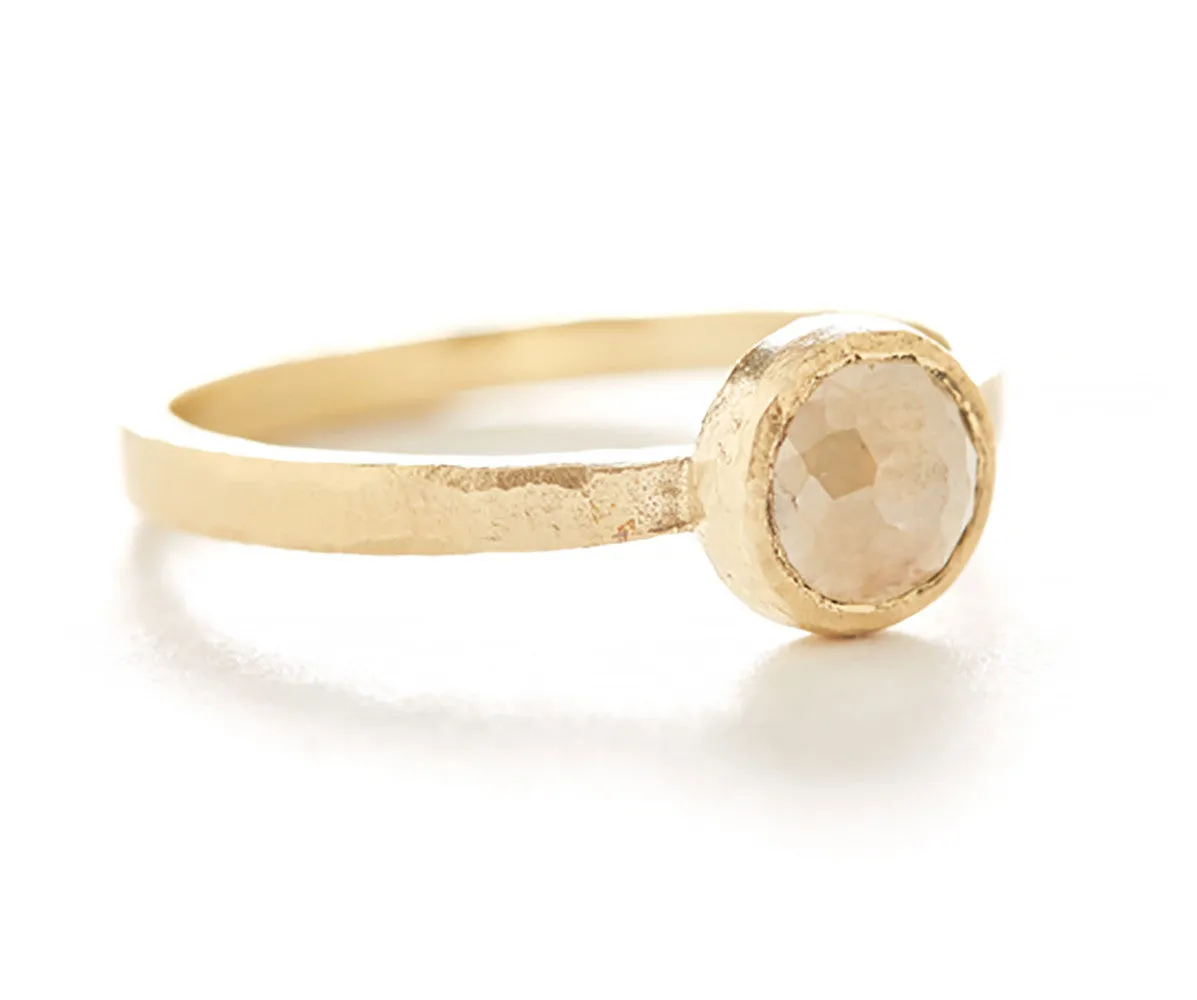Medium Opaque Diamond Ring