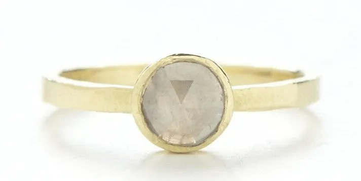 Medium Opaque Diamond Ring