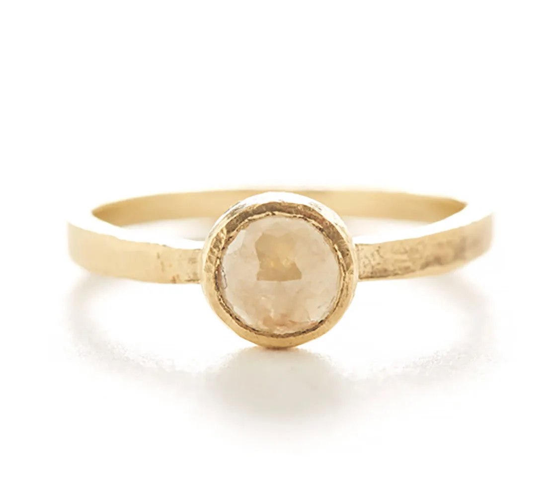 Medium Opaque Diamond Ring