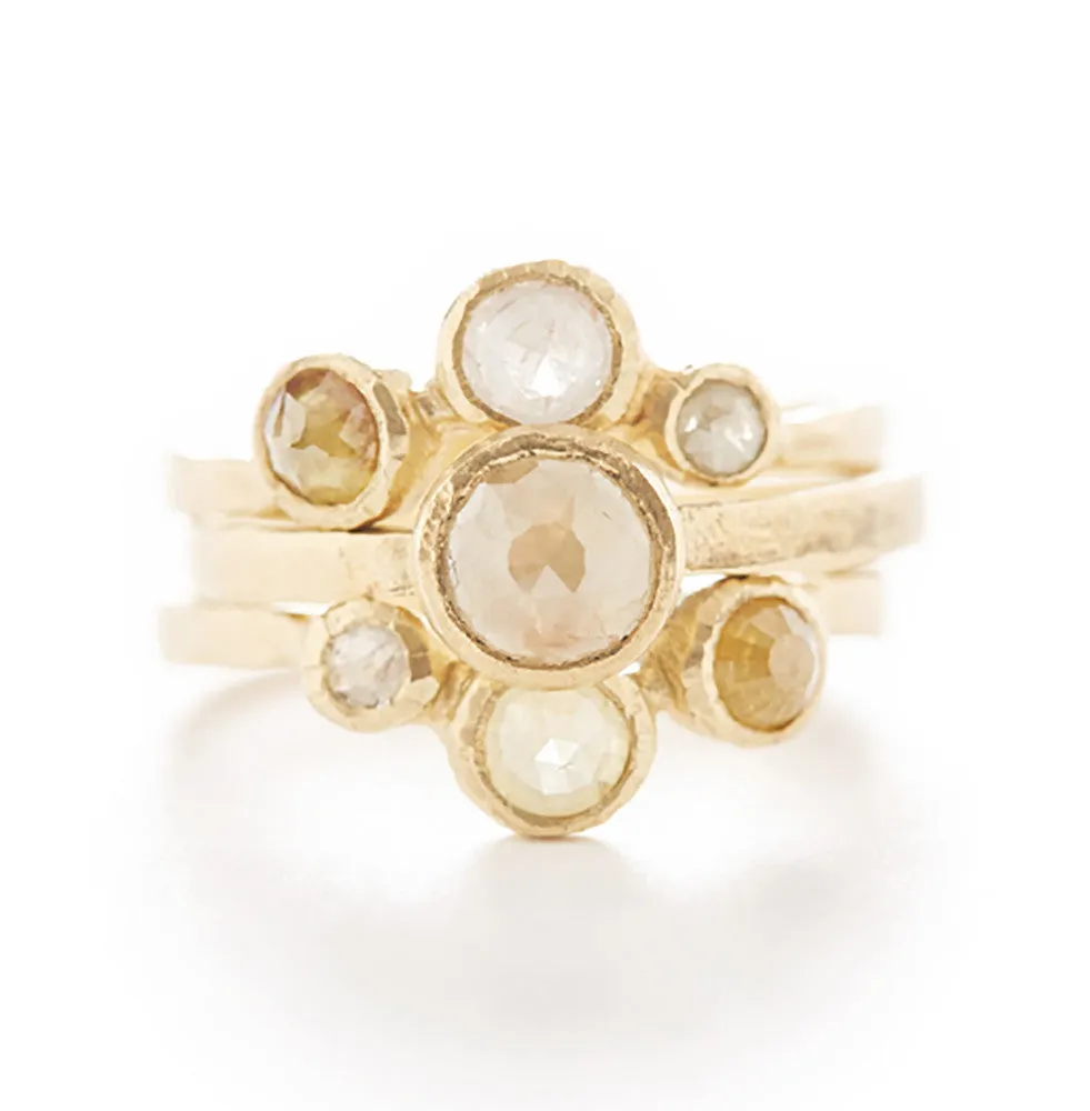 Medium Opaque Diamond Ring
