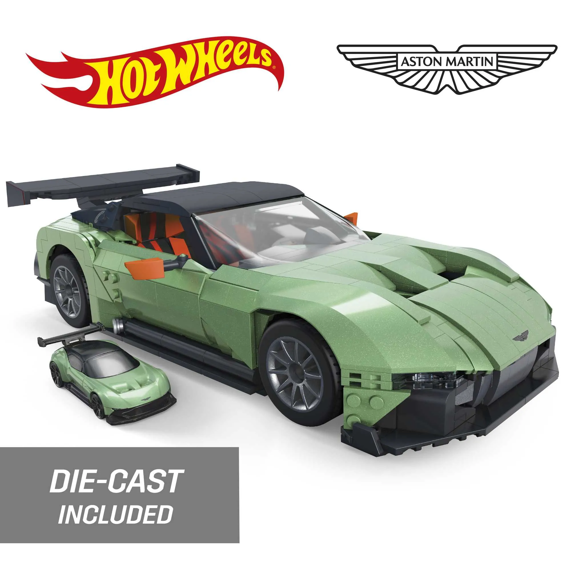 Mega Hot Wheels Aston Martin Vulcan Vehicle Building Kit (986 Pieces) For Collectors