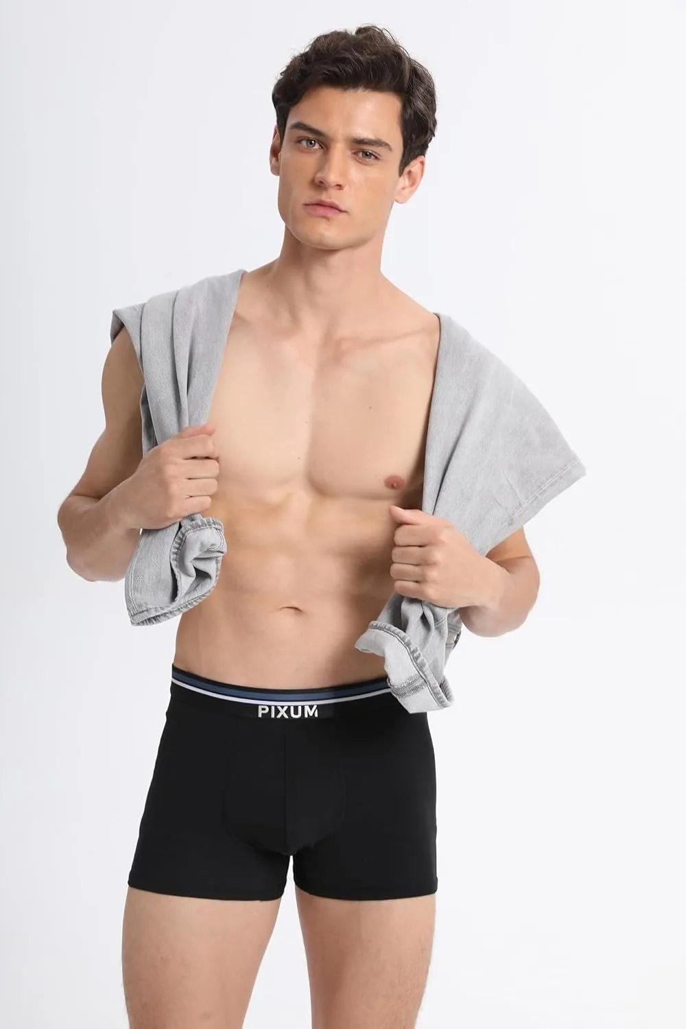 Men Trunks Underwear Soft Cotton Boxer Brief Breathable Men's Underwear