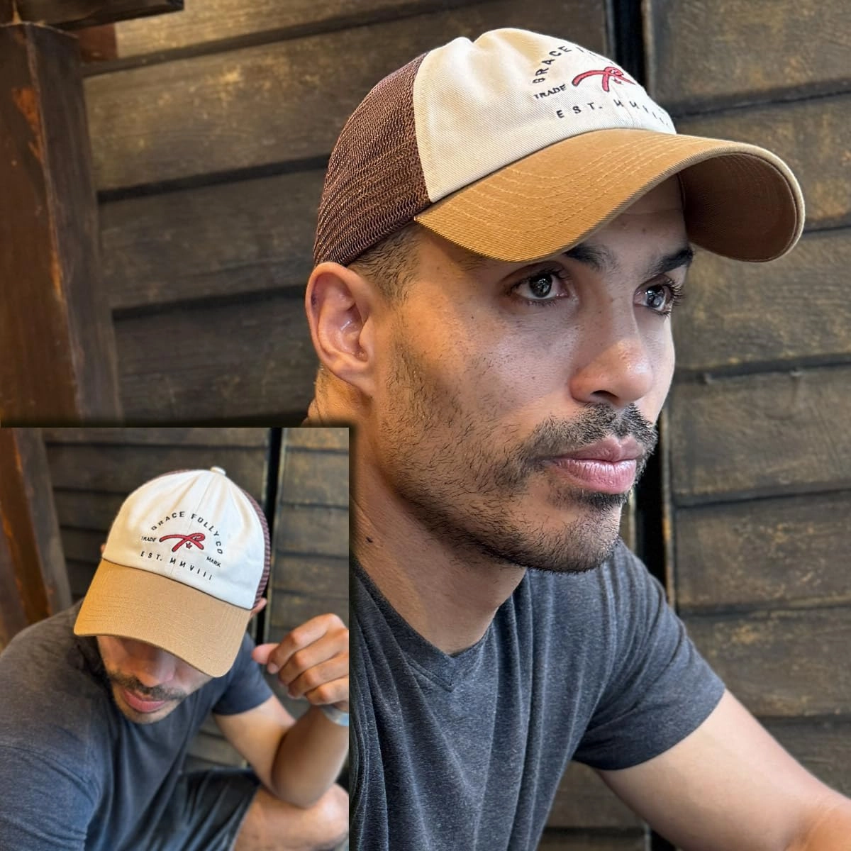 Men’s Baseball Cap in Cool Dad Hat Design with Mesh to Stay Cool at The Beach in Summer