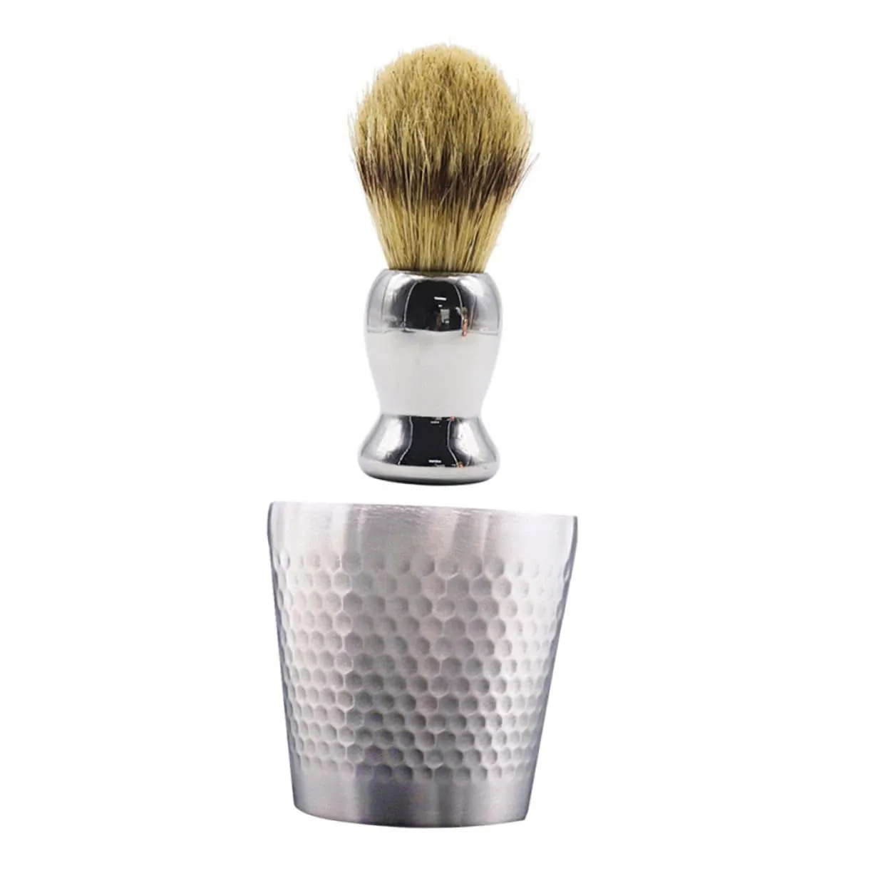 Men's Gentle Shave Kit 1 Set Shaving Brush Bowl Soft Hair Beard Brush Lightweight for Travel Smooth Shave
