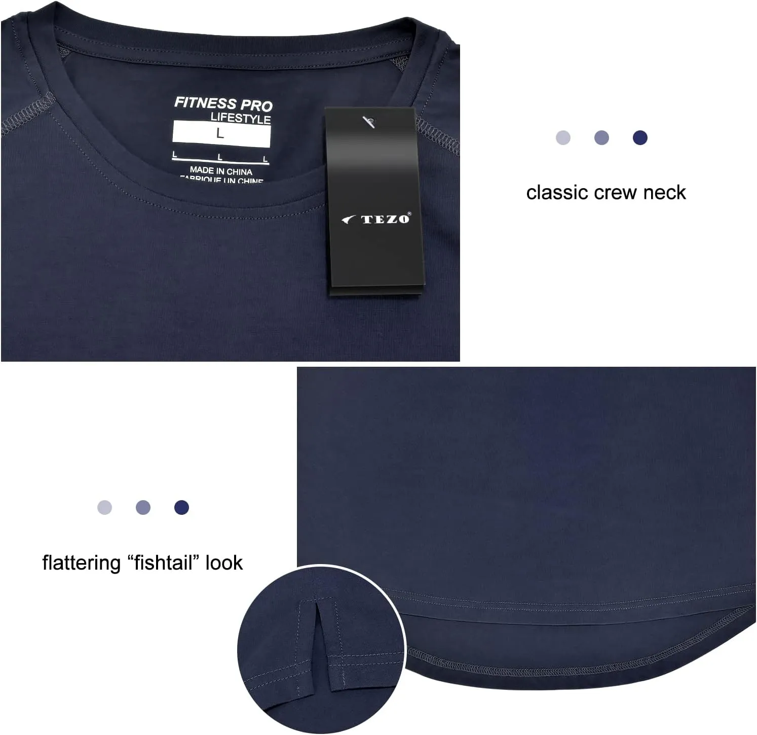 Mens Gym Workout Slim Fit Short Sleeve T-Shirt Cotton Performance Athletic Shirts Running Fitness Tee