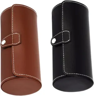 Mens Jewellery Box 2pcs Roll Watch Storage Box Watch Organizer Travel Watch Case Pu Watch Holder Estuche para Relojes De Hombre Smart Watch Relojes Inteligentes para Hombres Case Travel Cardboard
