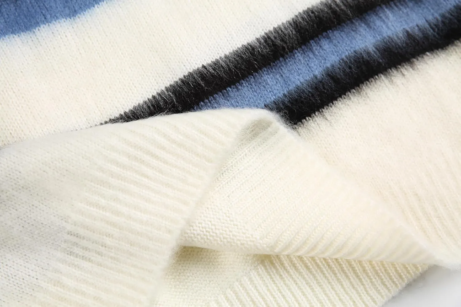 Men's Regular Fit Striped Sweaters Long Sleeves Soft Graphic Pullovers