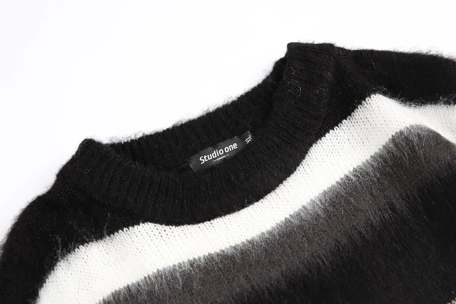 Men's Regular Fit Striped Sweaters Long Sleeves Soft Graphic Pullovers