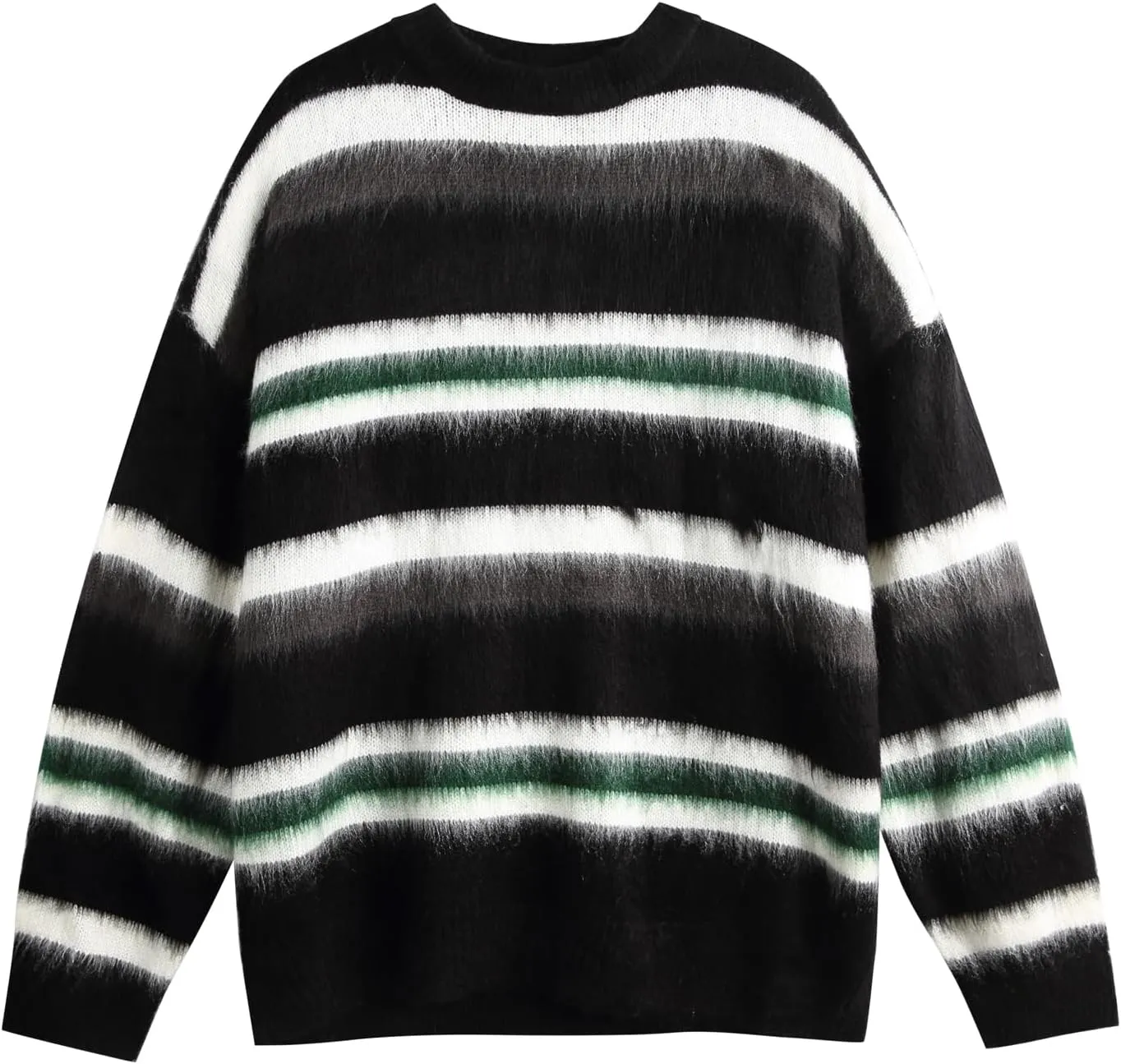 Men's Regular Fit Striped Sweaters Long Sleeves Soft Graphic Pullovers