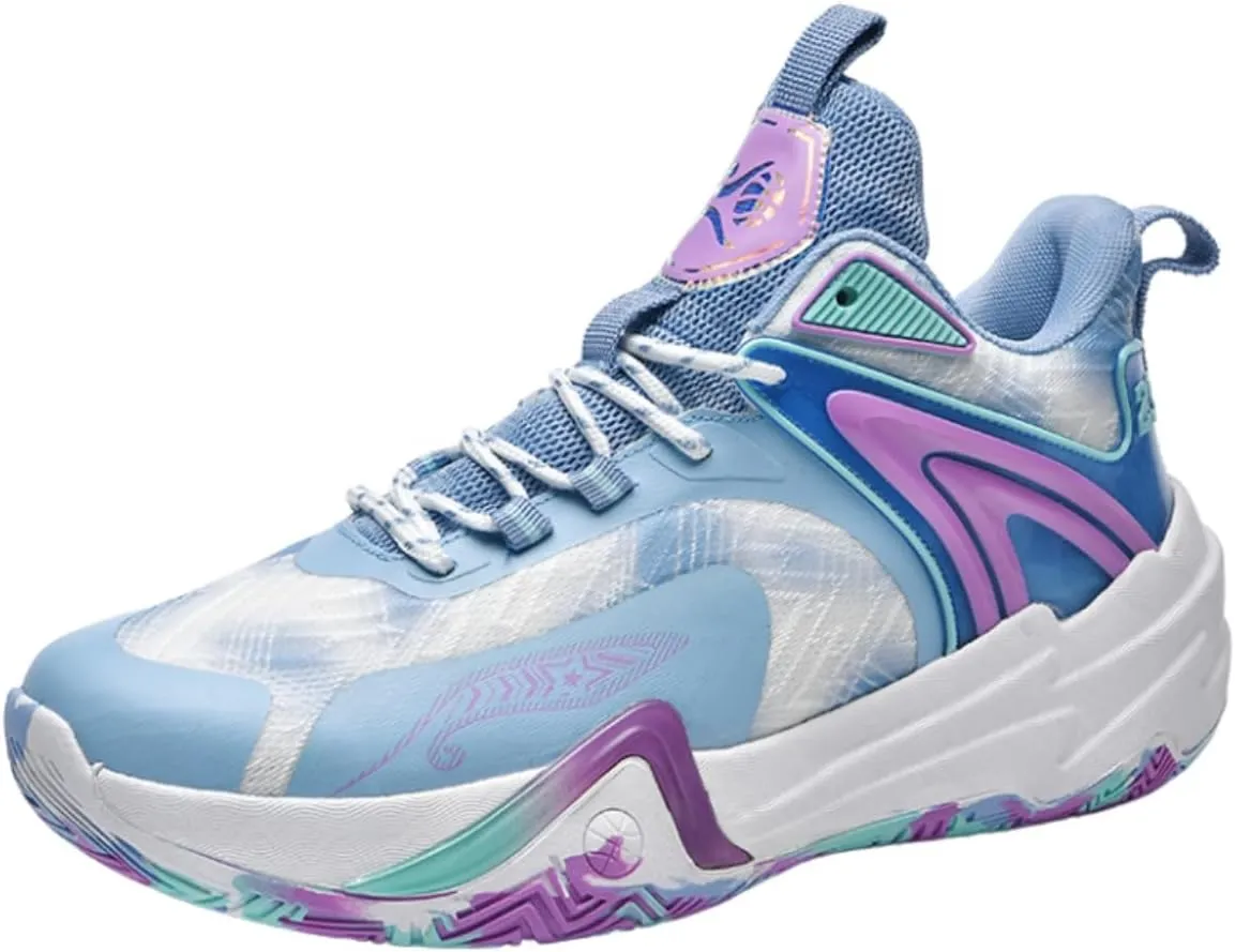 Men's Stylish Basketball Shoes, Breathable and Shock - Absorbing, Suitable for Basketball, Tennis, Running and Fitness