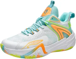 Men's Stylish Basketball Shoes, Breathable and Shock - Absorbing, Suitable for Basketball, Tennis, Running and Fitness