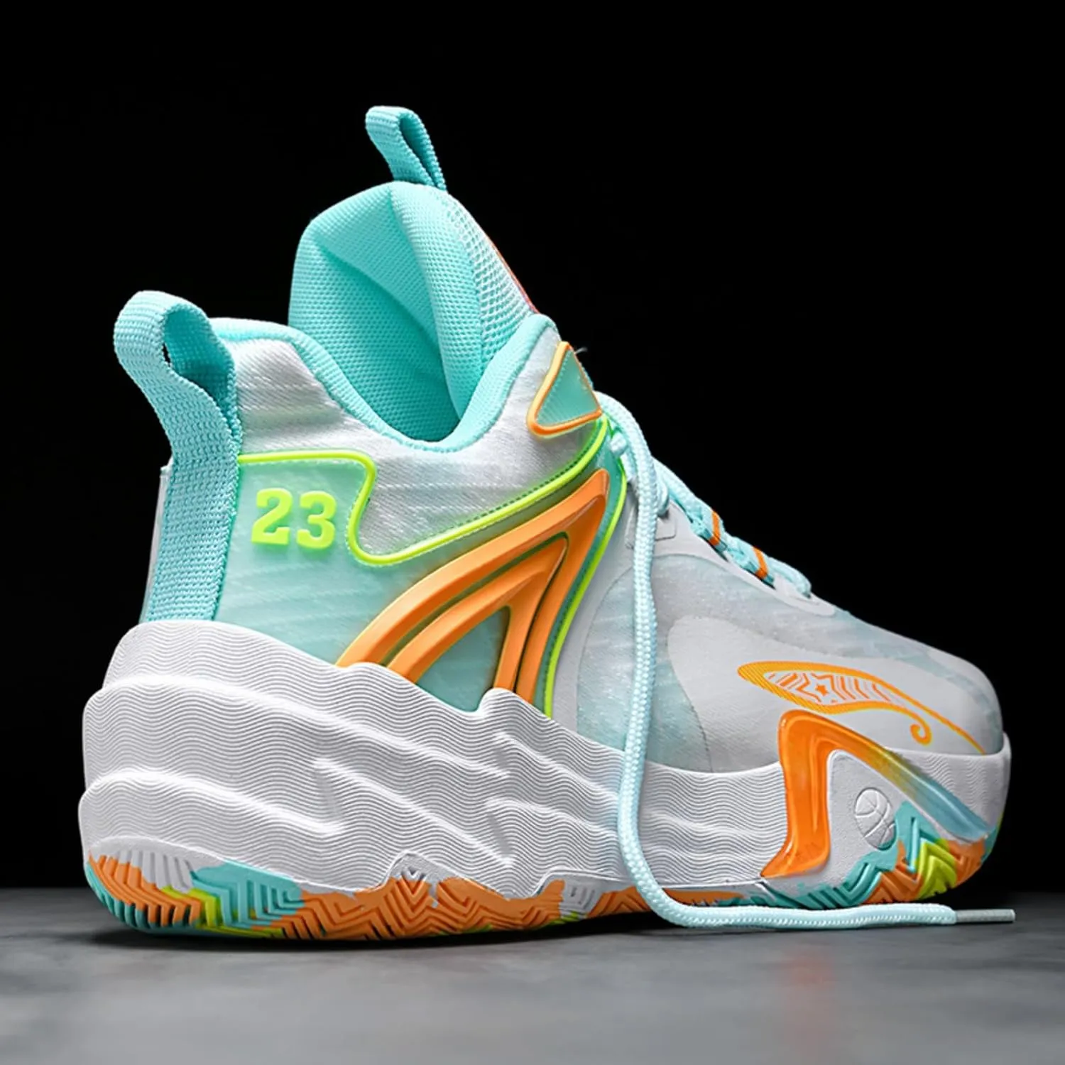 Men's Stylish Basketball Shoes, Breathable and Shock - Absorbing, Suitable for Basketball, Tennis, Running and Fitness