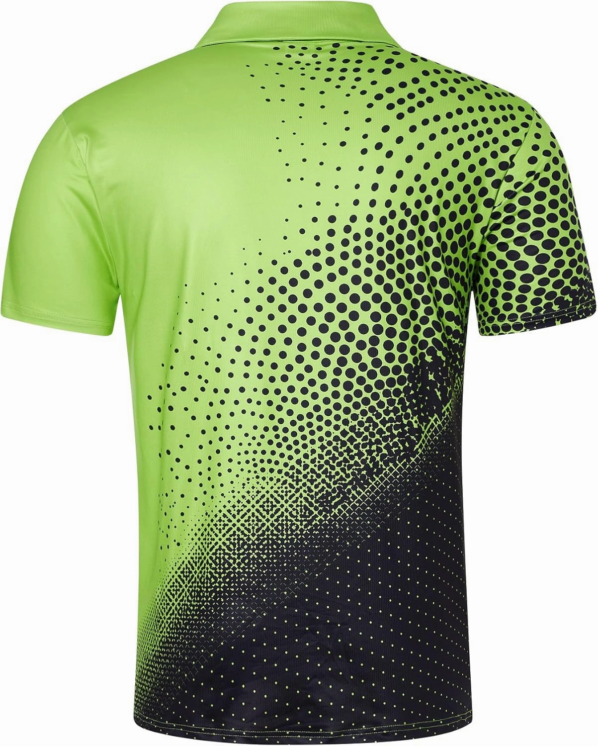 Mens Golf Shirts Short Sleeve Dry Fit Athletic Moisture Wicking Golf Polo Performance Printed Collared Polos
