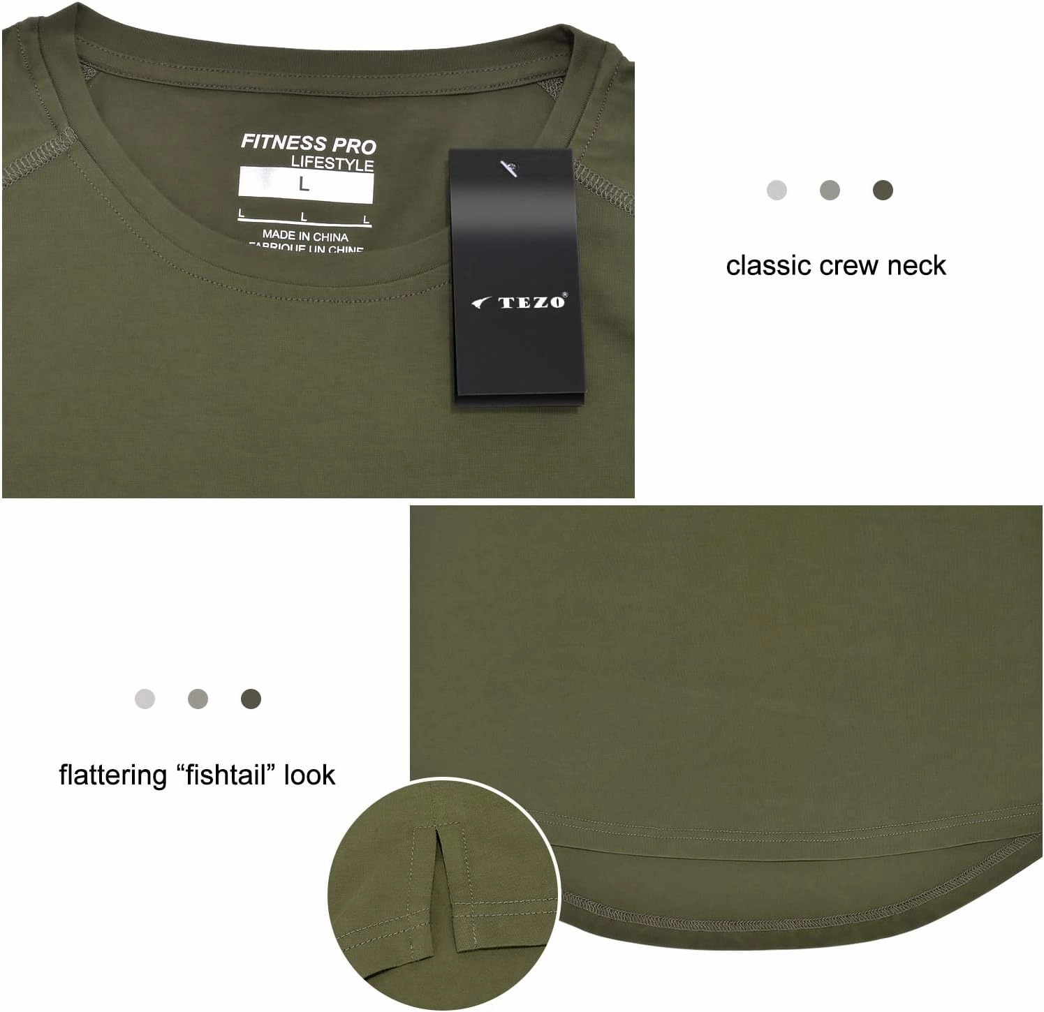 Mens Gym Workout Slim Fit Short Sleeve T-Shirt Cotton Performance Athletic Shirts Running Fitness Tee