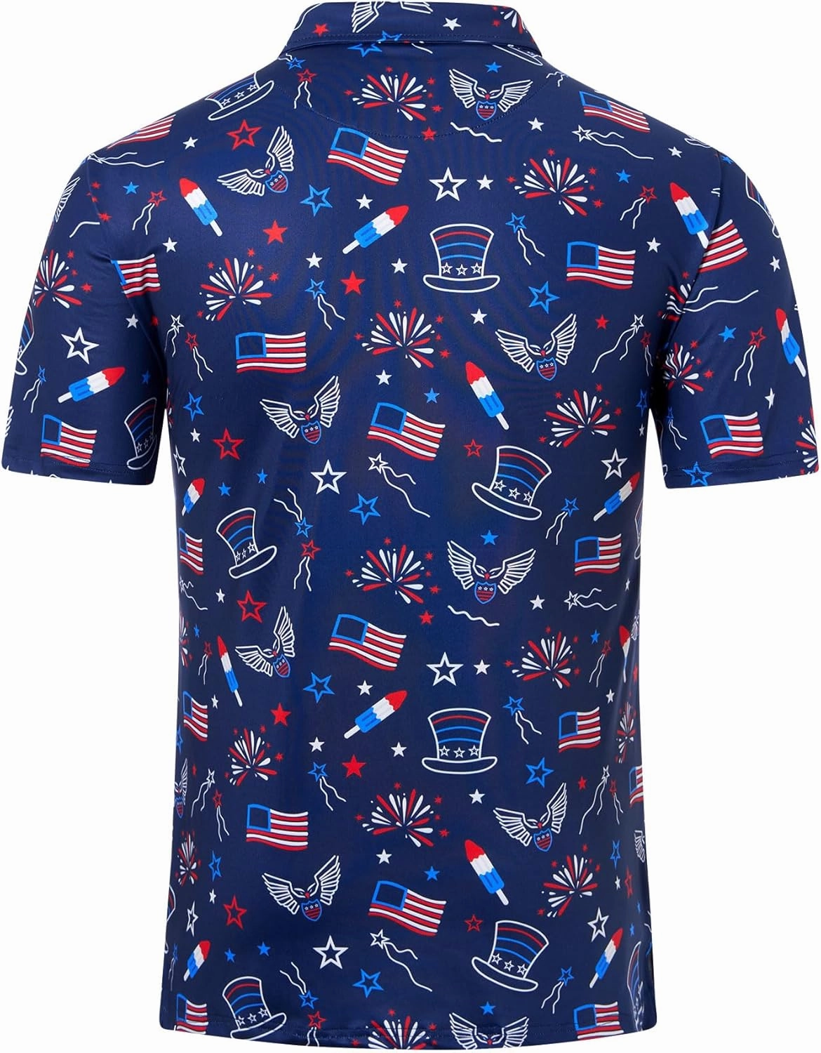 Mens Polo Golf Shirts Funny Graphics Shorts Sleeve Button Shirts