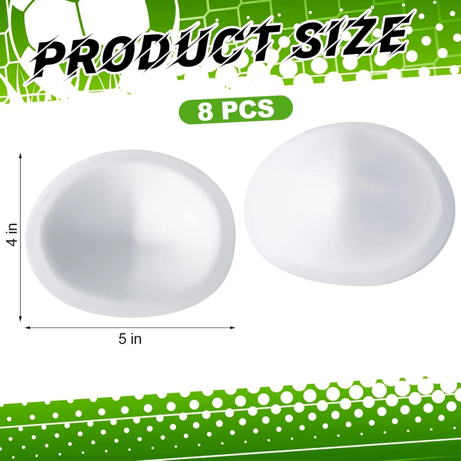Meooeck 4 Pair Low Rise Knee Pads White Inserts Light Knee Pad Saver for Youth Men Women Kids Adult Football Basketball Volleyball