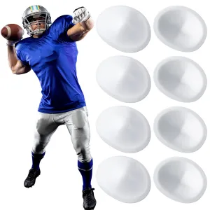Meooeck 4 Pair Low Rise Knee Pads White Inserts Light Knee Pad Saver for Youth Men Women Kids Adult Football Basketball Volleyball