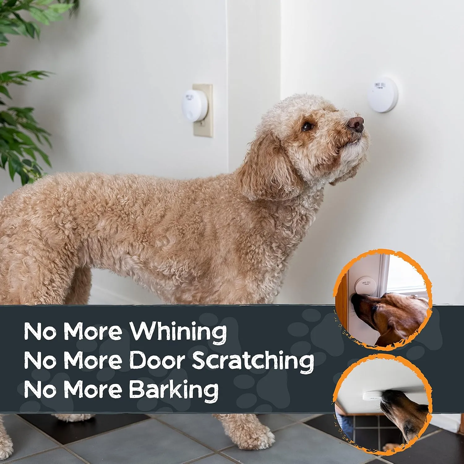 Mighty Paw Smart Bell 2.0 – Potty Training Button for Dogs & Puppies – Train Your Dog to Ring The Bell – Wireless Pet Communication (1 Pack)