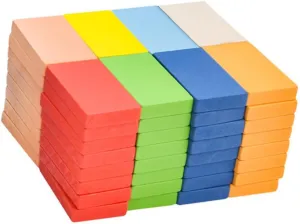 Milisten 1 Set Domino Game Building Blocks Standard Educational for Enhances Imagination and Creativity for Parent Interactive Play