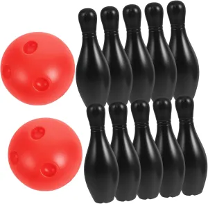 Milisten 1 Set Indoor Bowling for Pins Balls Safe Smooth Surface for All Weather Fun Family Activity for Boys