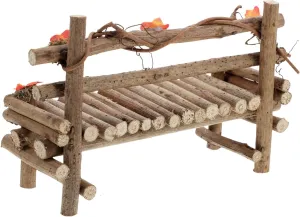 Miniature Bench Tiny Chair Toy for Dollhouse Decorations Miniature Garden Bench Micro Landscape Decoration Mini Home Decor Fairy Garden Accessories