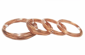 Modern Findings Assorted Square Copper Wire 10 Ft each size (Dead Soft)