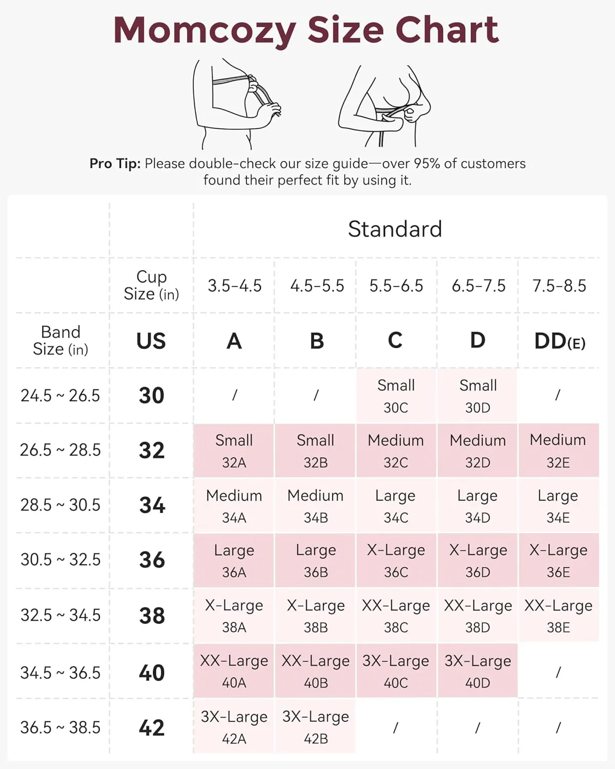 Momcozy Nursing Bras for Breastfeeding, YN21 Seamless Ultra Comfort Maternity Bra, Natural Shape, Pregnancy Sleep Bralette