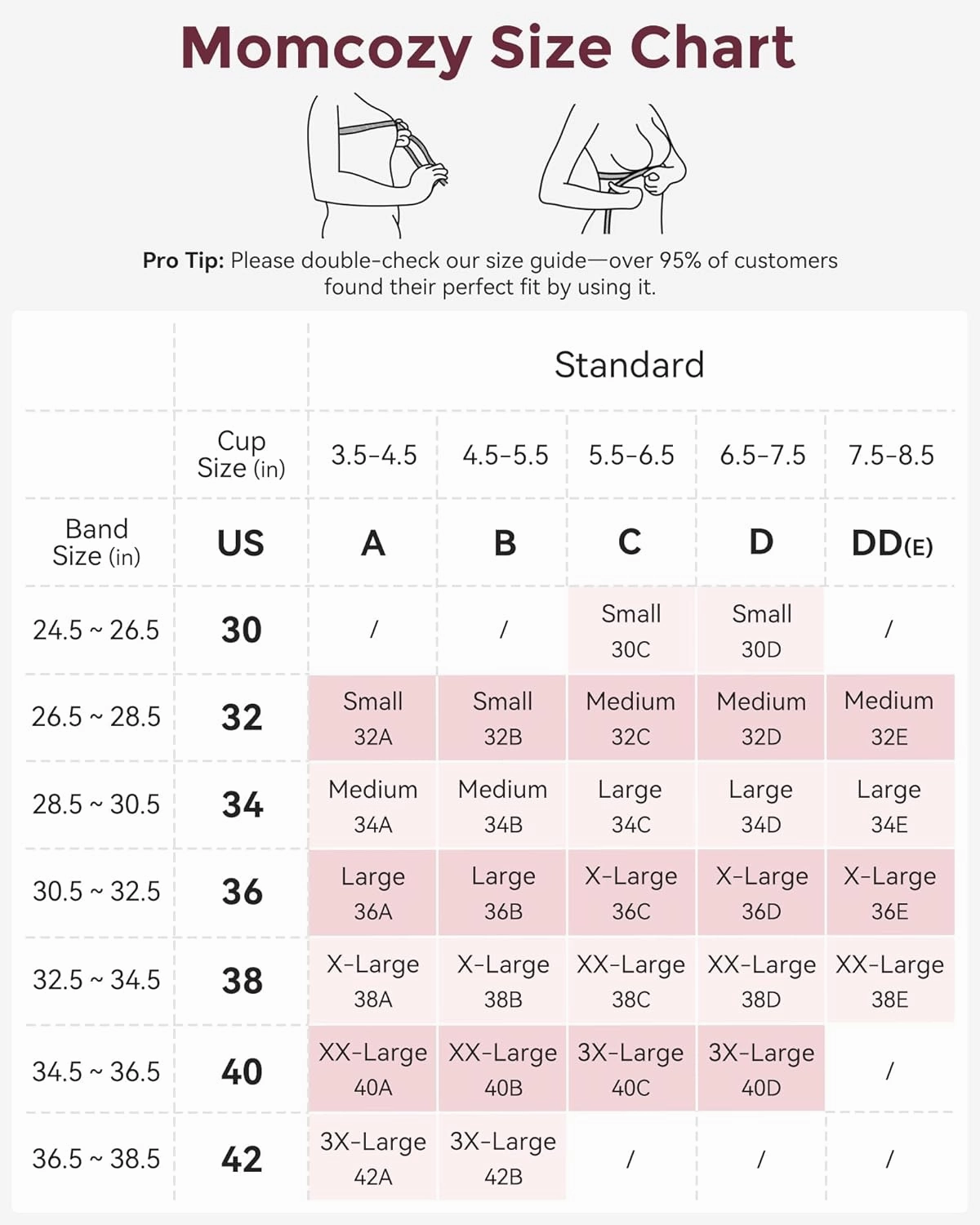 Momcozy Nursing Bras for Breastfeeding, YN21 Seamless Ultra Comfort Maternity Bra, Natural Shape, Pregnancy Sleep Bralette