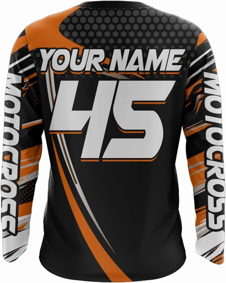 Motocross Racing Jersey UPF30  Youth Motorcycle Shirt MX Racing Dirt Bike Jersey Off-Road Shirt Kid Men Women XM173