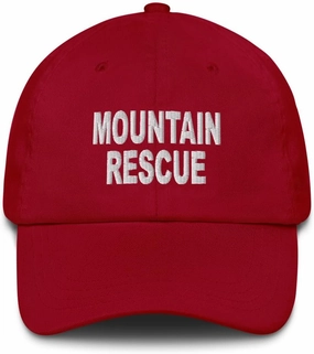 Mountain Rescue Baseball Cap Search and Rescue CAR Outdoor Wilderness Volunteer Dad Hat