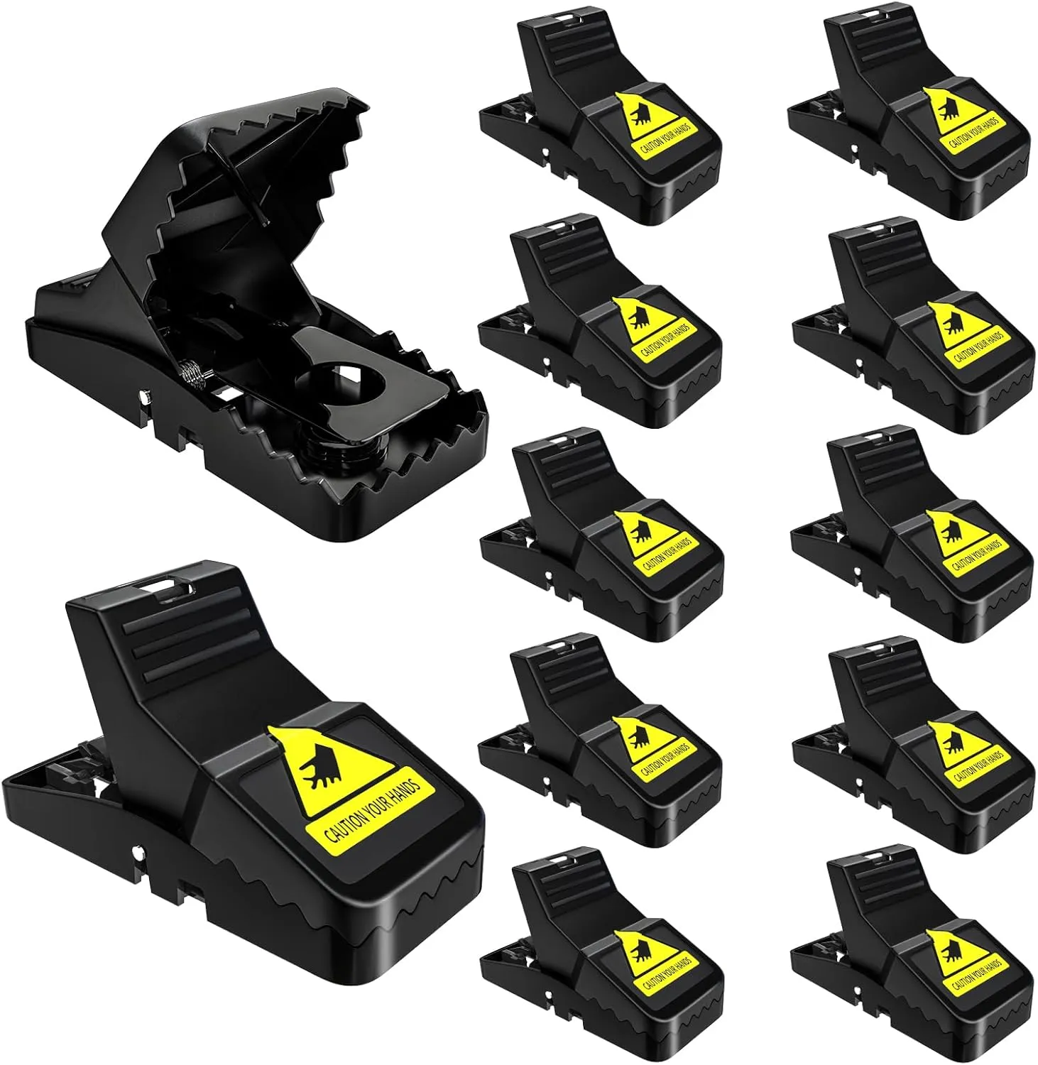Mouse Traps Indoor for Home: Small Mice Trap for House Indoor Kill - 12 Pack Easy Set Mousetrap That Work Professional Reusable Mouse Killer, Quick Effective Snap Traps with Detachable Bait Cup