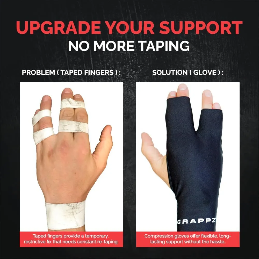 Multi-use Finger Support Athletic Gloves - Mallet Finger Splint - Hand Brace For Arthritis Pain and protection- Prevent Unnecessary Injuries - Finger Braces Joint Stabilizer - (Black, Unisex)