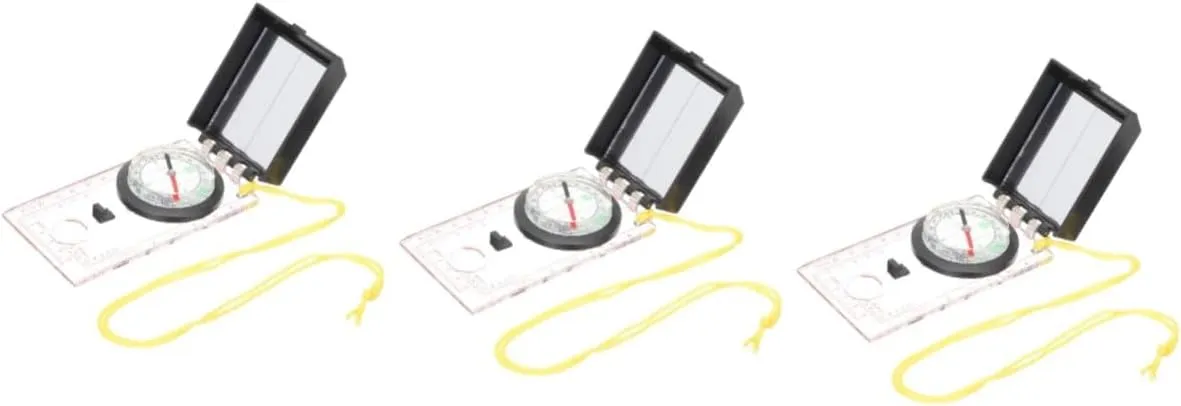 Multipurpose Map Compass and Ruler for Outdoor Hiking Camping and Surveying Lightweight and Portable
